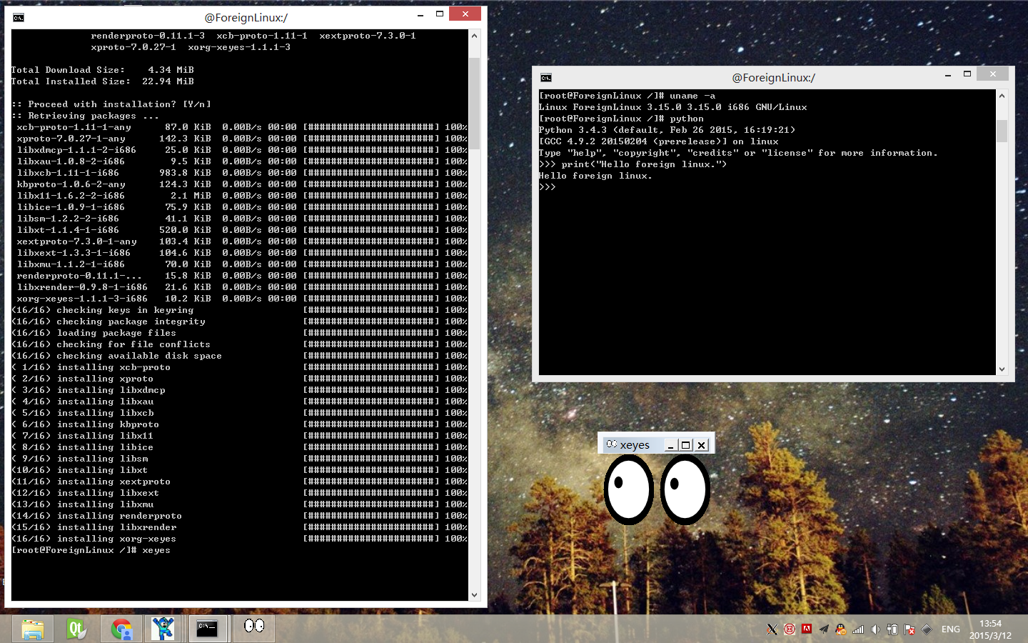 Linux on Windows